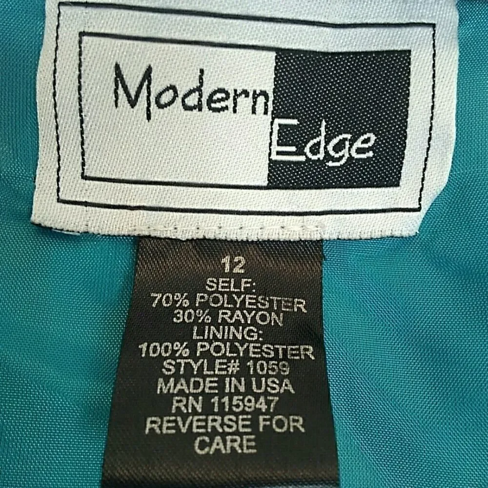 Modern Edge coat with rhinestone cluster buttons